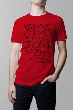 Remera The Smiths let me get what i want roja hombre