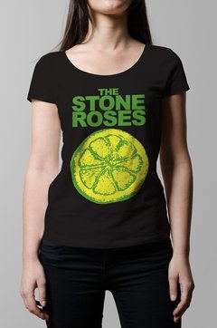 Remera Stone Roses negro mujer