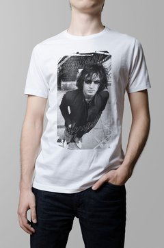 Remera Syd Barrett blanca hombre