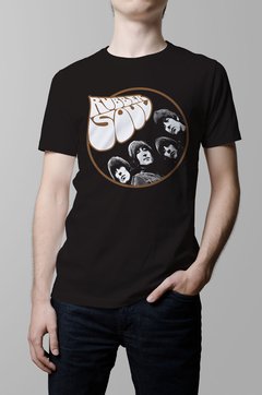 Remera The Beatles rubber soul negra hombre