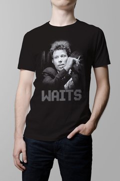 Remera Tom Waits negra hombre