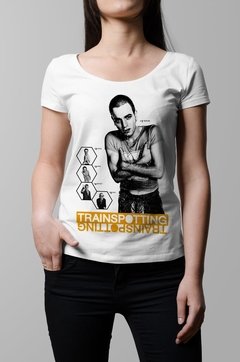 Remera Trainspotting blanca mujer