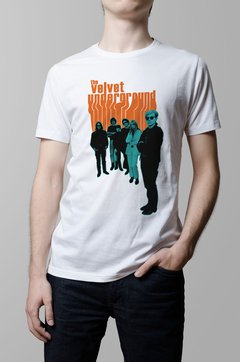 Remera Velvet Underground blanca hombre