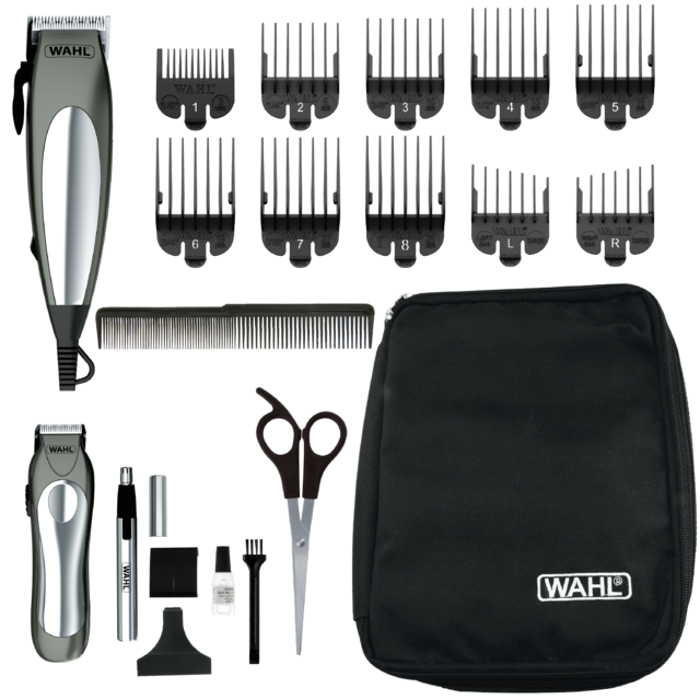 Kit Maquina Cortar Pelo Y Patillera Groom Pro 21 Piezas Wahl