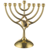 Janukia metal con decoracion perinola o jarra dorada 18 x 16 cm para velas
