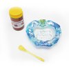 SET Rosh Hashana MIELERA MANZANA vitrofusion mediana 20 cm con miel medio kilo