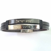 Pulseras en caucho con placas de metal (varios modelos) - comprar online