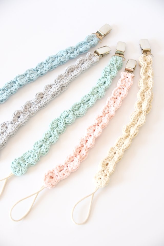 Sujetador de chupete a crochet paso a paso hotsell