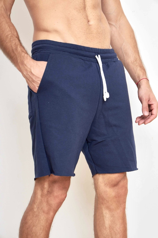 Short azul hombre hotsell