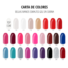 Esmalte Gel Sin Cabina Bordo Oscuro N°140 x 14 ml - Bellas Manos - comprar online