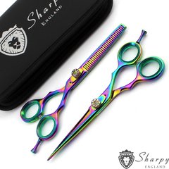 Kit Tijera Corte Pulir 6 + Navaja + Estuche #1102 - Sharpy - comprar online