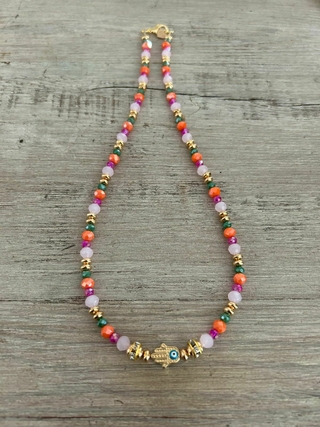 Collar Rainbow Hamsa