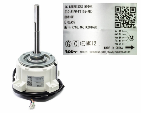 Motor Evaporadora Ar Condicionado Lg 4681A20169B Original