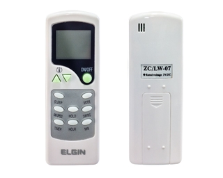 CONTROLE REMOTO AR CONDICIONADO ELGIN ZC/LW-07