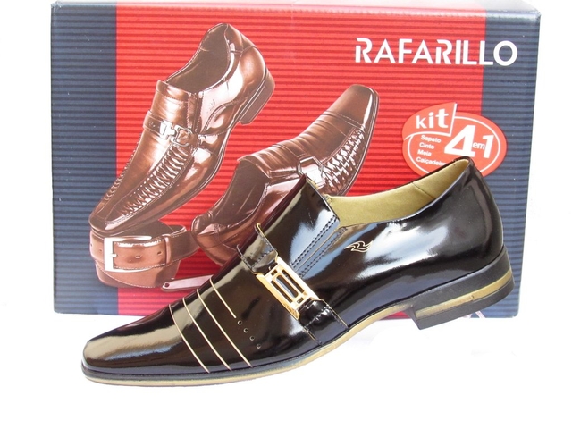 Sapato social sales verniz rafarillo