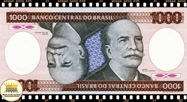 Banco Central Do Brazil 1000 Cruzerio - UNC