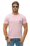 Camiseta Plus Size Hugo Blanc gola redonda Rosa 402