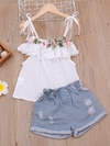 Conjunto Infantil Flores 