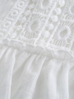 Vestido Branco Decote V - Ref.1428 - DMS Boutique 