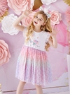 Vestido Infantil Sereia Estampada