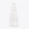 vestido longo de lese branco
