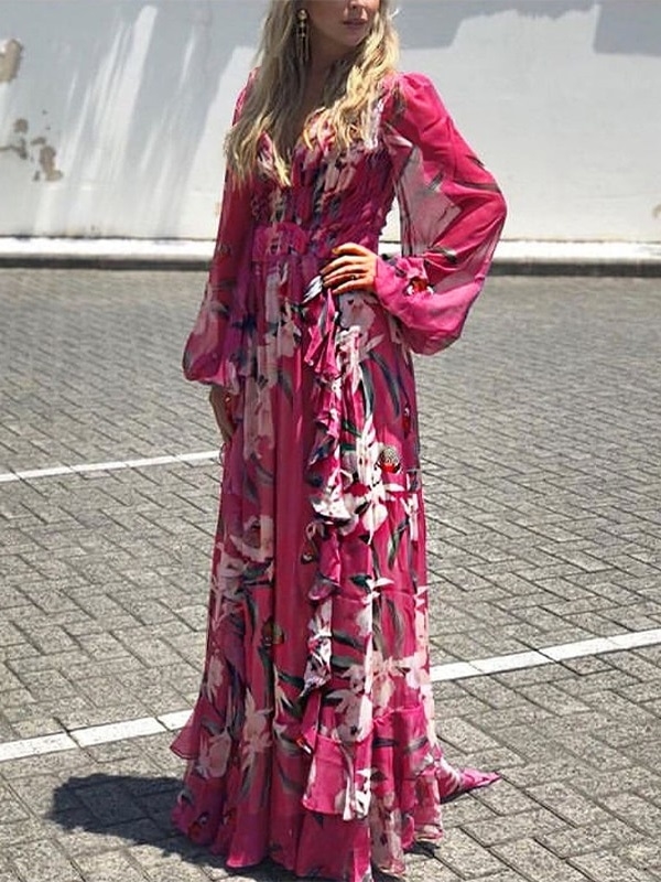 Vestido Floral Longo | DMS Boutique