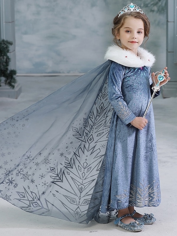 Fantasia Vestido Frozen, Elza