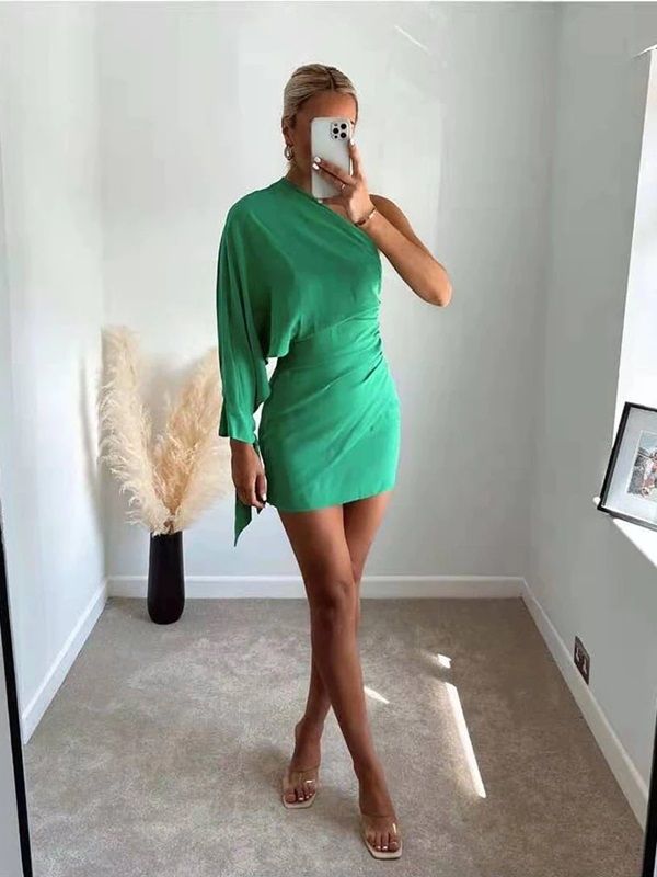 Vestido Mula Manca Verde | DMS Boutique