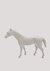 CABALLO DE BRONCE COLOR BLANCO - comprar online