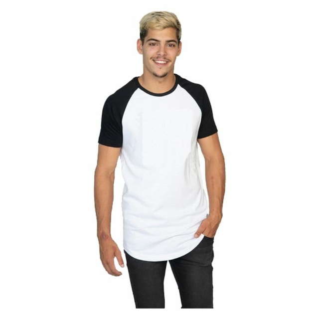 Remera Unisex Spum Ranglan Blanco Negro