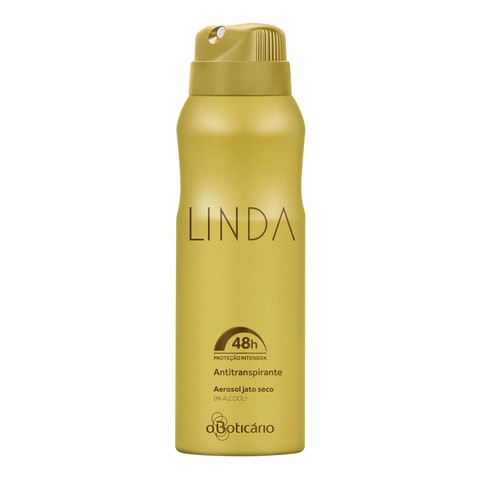 Linda Antitranspirante Aerosol Feminino [O Boticário] - comprar online