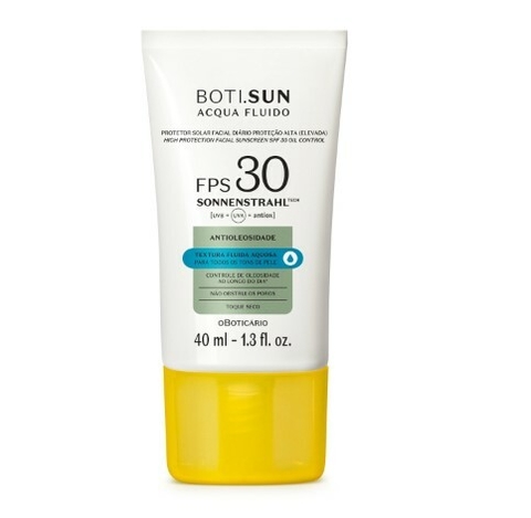 Protetor Solar Facial Antioleosidade FPS 30 Acqua Fluido [Boti.Sun - O Boticário]