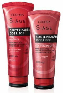 Combo Cauterização dos Lisos: Shampoo + Condicionador [Siàge - Eudora]