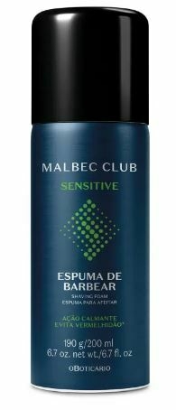 Espuma de Barbear Malbec Club Sensitive 190g [O Boticário]