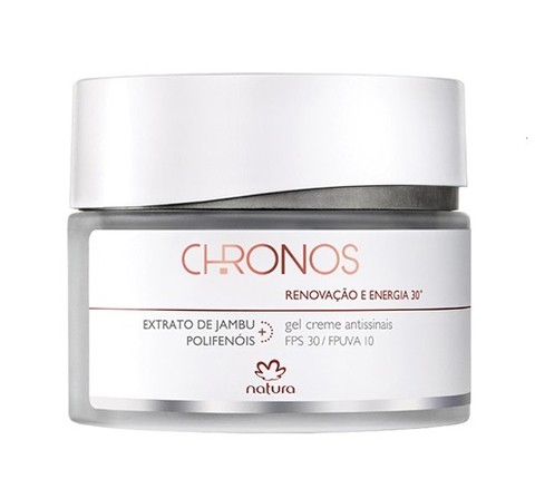 Gel Creme Antissinais 30+ Renovação Energia Noite 40g [Chronos - Natura]