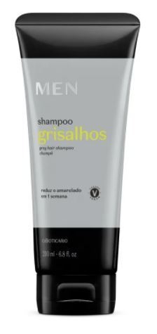 Shampoo para Cabelos Grisalhos 200ml [Men - O Boticário]