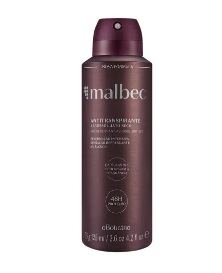 Malbec Desodorante Antitranspirante Aerosol 75g [O Boticário]