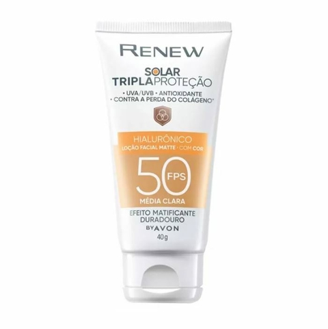 Protetor Solar com Cor FPS50 Matte [Renew - Avon]