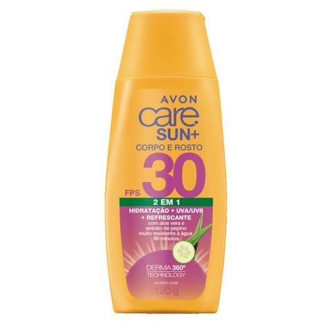 Protetor Solar Rosto e Corpo FPS30 120g [Care Sun+ - Avon]