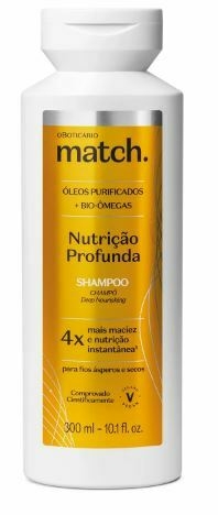 Shampoo Nutrição Profunda 300ml [Match - O Boticário]