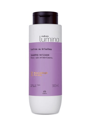 Shampoo Matizador Loiros ou Grisalhos 300ml [Lumina - Natura]