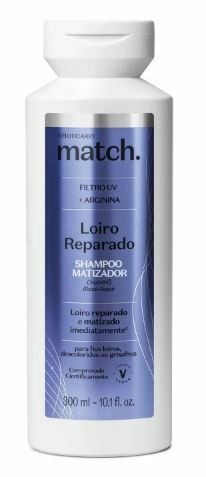 Shampoo Matizador Loiro Reparado 300ml [Match - O Boticário]