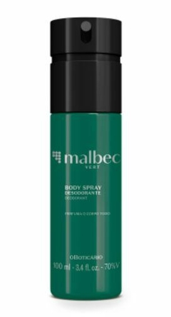 Body Spray Desodorante Malbec Vert 100ml [O Boticário]
