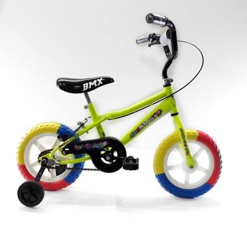 Bicicleta Niño Cross And-es Rodado 12 Con Estabilizadores