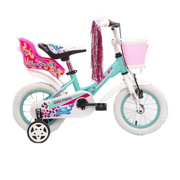 Kit Accesorios Bicicleta Nena Sillia Canasto Flecos