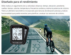 Computadora GPS Shanren Miles BC40 (ant+, potencia estimada, sincroniz luz, etc)