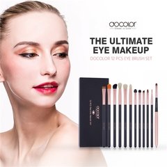 DOCOLOR - 12 Pieces Eye Makeup Brush Set - DC1201 - tienda online