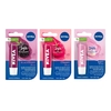 Nivea protectores Labiales Blackberry Shine + Cherry Shine + Soft Rose