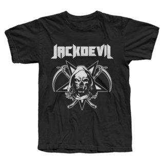 CAMISETA JACKDEVIL - "AVATAR" (INCLUI POSTER PROMOCIONAL DA BANDA + ADESIVO AVATAR PRETO)