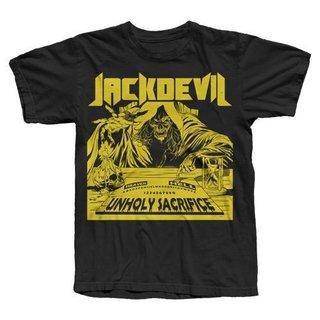 CAMISETA JACKDEVIL - "Unholy Sacrifice" (inclui poster promocional da banda + adesivo avatar preto)